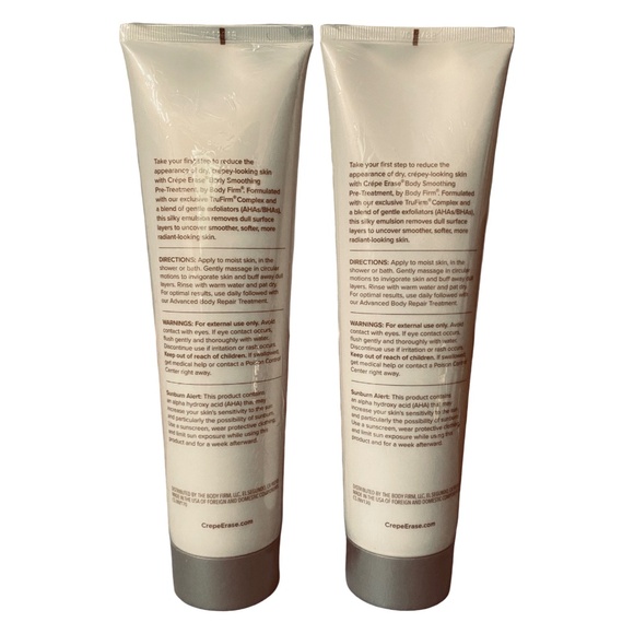 SET OF TWO Body Firm Crepe Erase Body Smoothing Pre-Treatment 10 fl. oz each - Picture 2 of 3